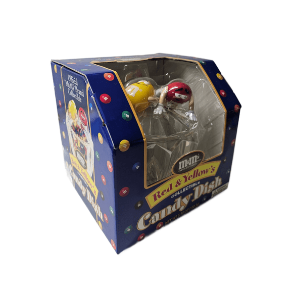 M&Ms Red & Yellow's Candy Dish Collectible Limited Edition