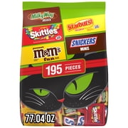 M&M's, Skittles & More Fun Size Halloween Candy Variety Pack - 195 Ct Bulk Bag