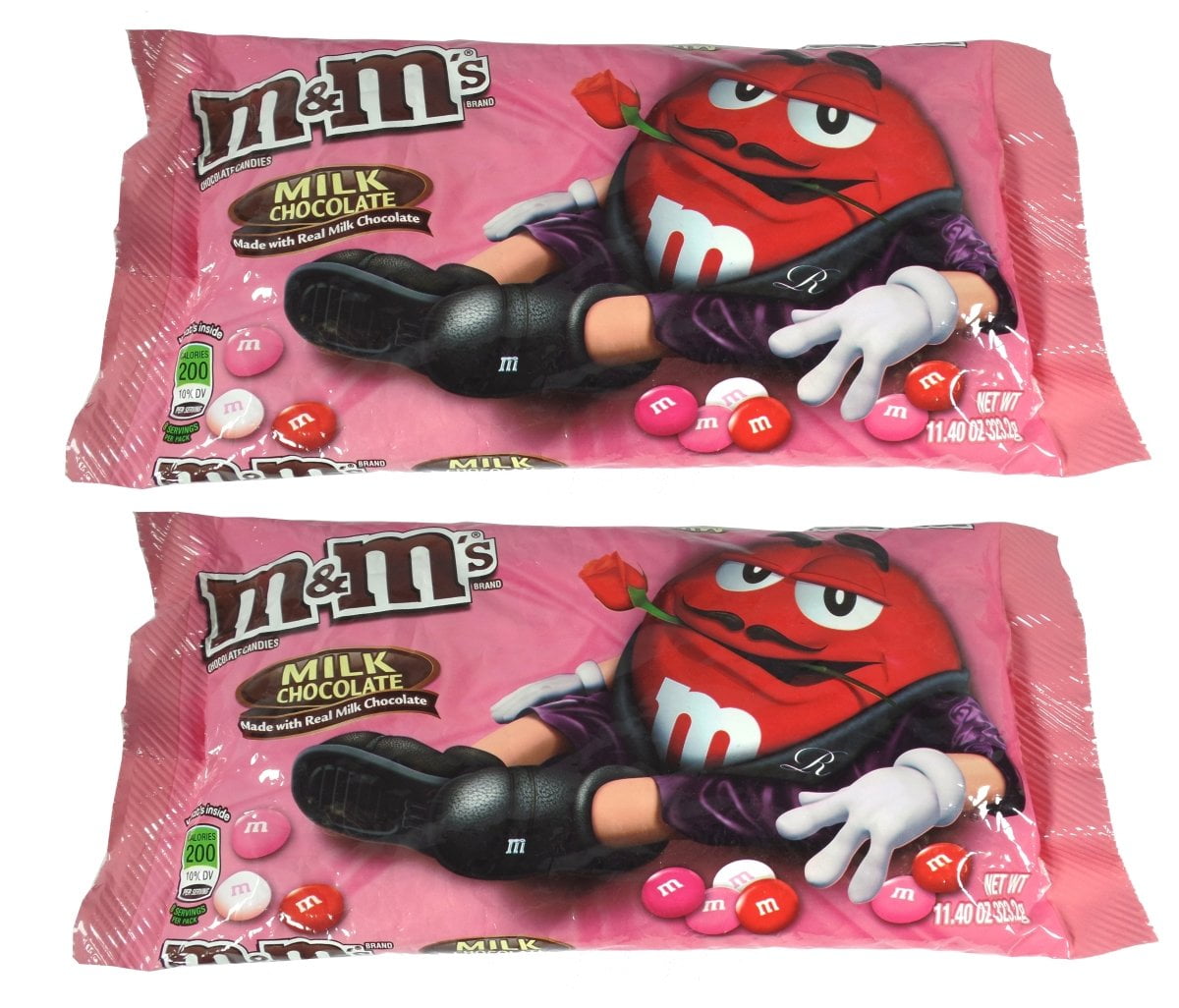 M&M'S Valentine's Milk Chocolate Mega Size Cupid's Messages Candy Bag, 8.83  oz, Packaged Candy