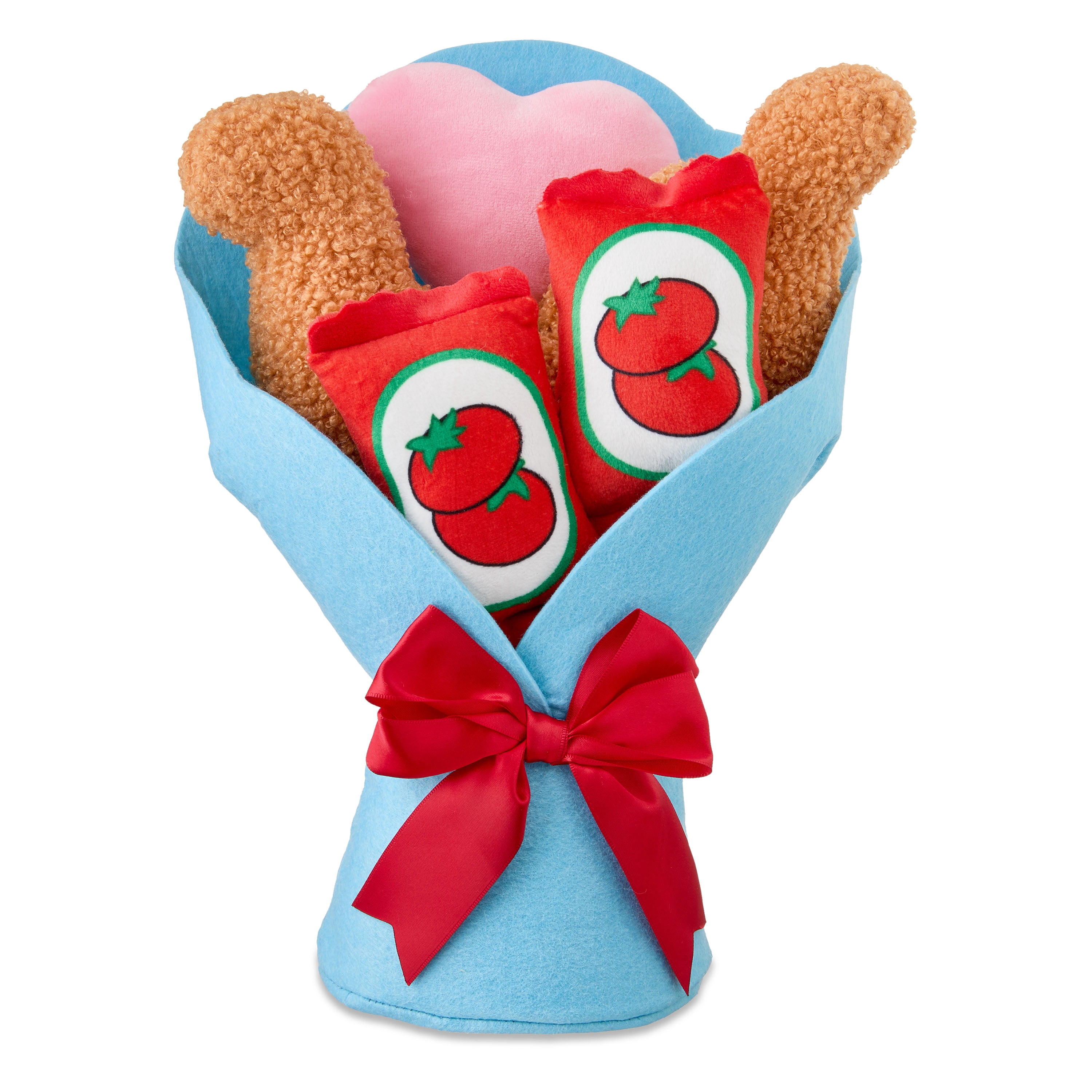 Medium Dino Nuggets Bouquet Plush, Blue, 13