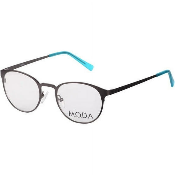 M.O.D.A Unisex Eyeglass Frames, IM400 Black Blue