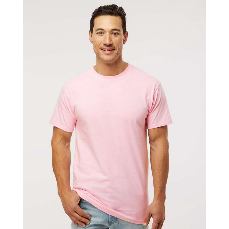 M&O - Gold Soft Touch T-Shirt - 4800 - Light Pink - Size: XL