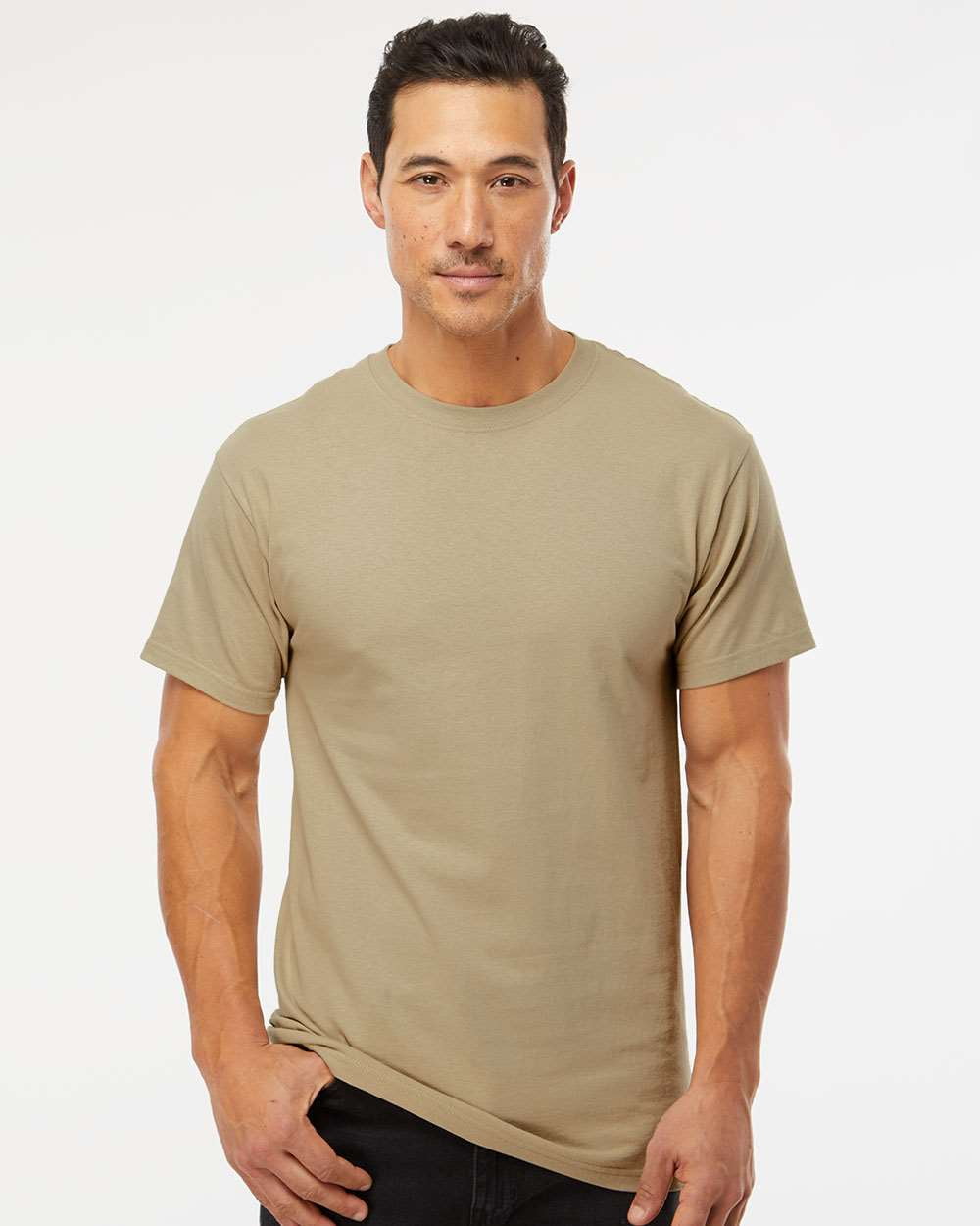 M&O - Gold Soft Touch T-Shirt - 4800 - Sand - Size: L