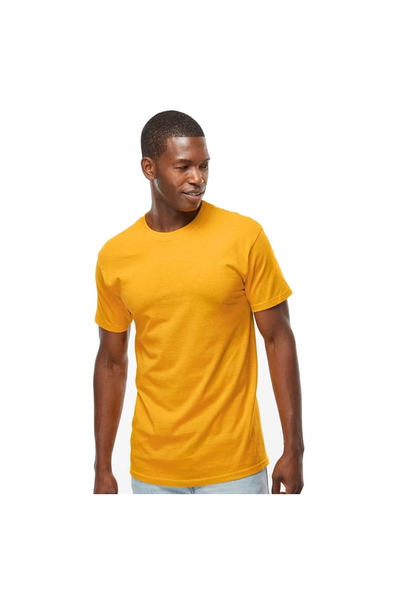 Gold Soft Touch T-Shirt 4800, T-Shirt for Men, Men's Short Sleeve, Unisex Fit, Gold, 2XL