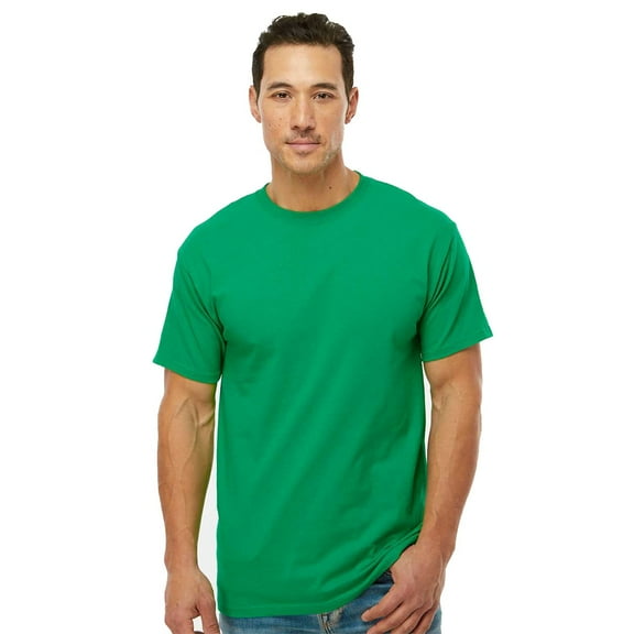 M&O Gold Soft Touch T-Shirt 4800, T-Shirt for Men, Men's Short Sleeve, Unisex Fit, Irish Green, 4XL