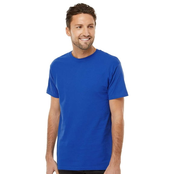M&O Gold Soft Touch T-Shirt 4800, T-Shirt for Men, Men's Short Sleeve, Unisex Fit, Royal, XL