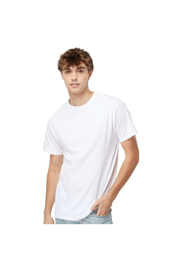 Gold Soft Touch T-Shirt 4800, T-Shirt for Men, Men's Short Sleeve, Unisex Fit, White, S