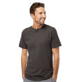 thumbnail image 1 of M&O Gold Soft Touch T-Shirt for Men, 100% Cotton Short Sleeve Taped Neck Charcoal Tee, 4XL, 1 of 6