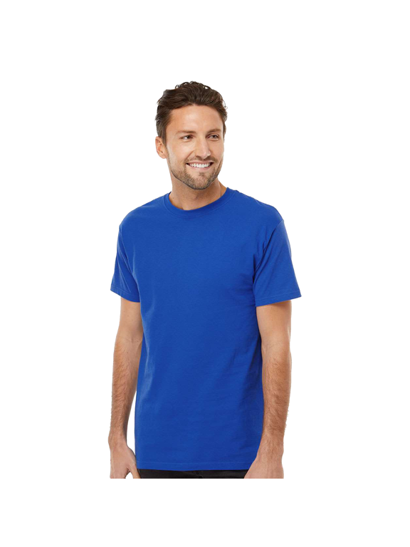 Gold Soft Touch T-Shirt for Men, 100% Cotton Short Sleeve Taped Neck Royal Tee, M
