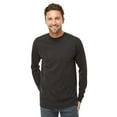 thumbnail image 1 of M&O Men’s Gold Soft Touch Long Sleeve T-Shirt 100% Preshrunk Cotton Standard Fit Casual Tee (Black, L), 1 of 7