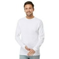 thumbnail image 1 of M&O Men’s Gold Soft Touch Long Sleeve T-Shirt 100% Preshrunk Cotton Standard Fit Casual Tee (White, M), 1 of 7