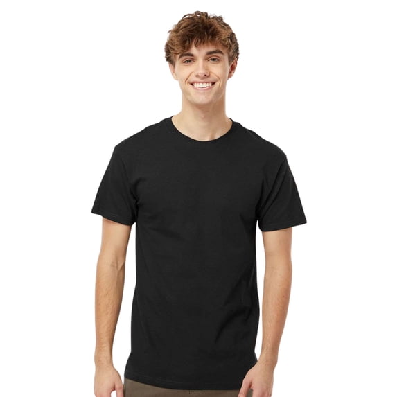 M&O Men's Gold Soft Touch Short Sleeve T-Shirt Cotton Jersey Tees (Black, 3XL)