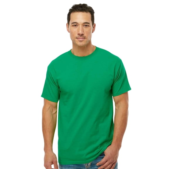 M&O Men's Gold Soft Touch Short Sleeve T-Shirt Cotton Jersey Tees (Irish Green, XL)
