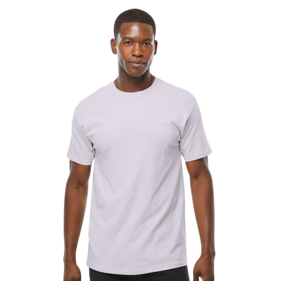 M&O Men's Gold Soft Touch Short Sleeve T-Shirt Cotton Jersey Tees Silver, L)