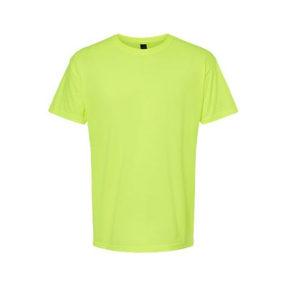 M&O Men's Gold Soft Touch T-Shirt, Hi Vis Casual Work Shirt, Safety Green Tee, Size L