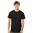thumbnail image 1 of M&O Men’s Short Sleeve T-Shirt - Black, Gold Soft Touch Crew Neck Tee, Solid Tee, S, 1 of 5