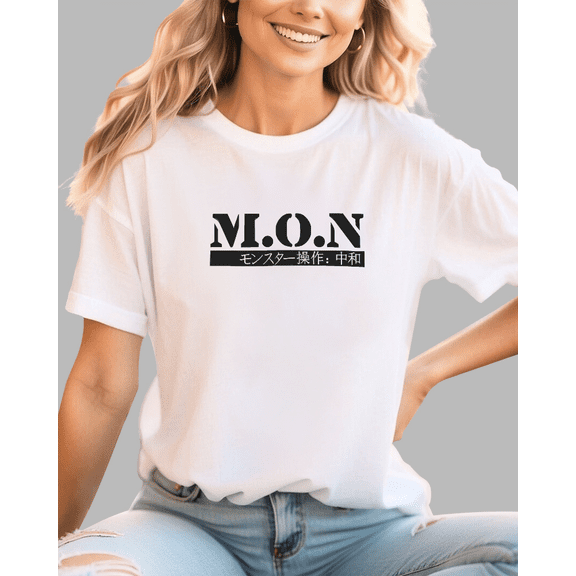 M O N Japanese Retro Cotton casual T-shirt