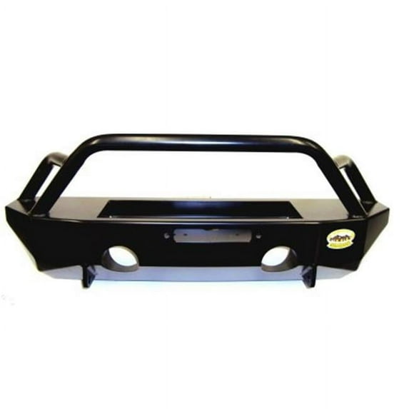 M.O.R.E. JFB501PC 2007-Current Jk- Stubby Front Bumper With Tube Work- Powder Coated Textured Black