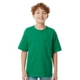thumbnail image 1 of M&O Youth Gold Soft Touch T-Shirt Craft and DIY Short Sleeve Crewneck Tees (Fine Kelly Green, XL), 1 of 7