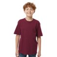 thumbnail image 1 of M&O Youth Gold Soft Touch T-Shirt Craft and DIY Short Sleeve Crewneck Tees (Maroon, XS), 1 of 7