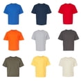 thumbnail image 1 of M&O - Youth T-Shirts, Soft Touch Assorted Colors, Short Sleeve Tee | 100% Preshrunk Cotton, 5 oz | Pack- 9, Size: S, 1 of 6