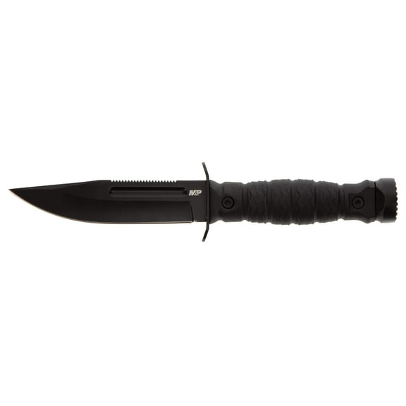 M & P Accessories Ultimate Survival Knife 5" Fixed Blade - Clam