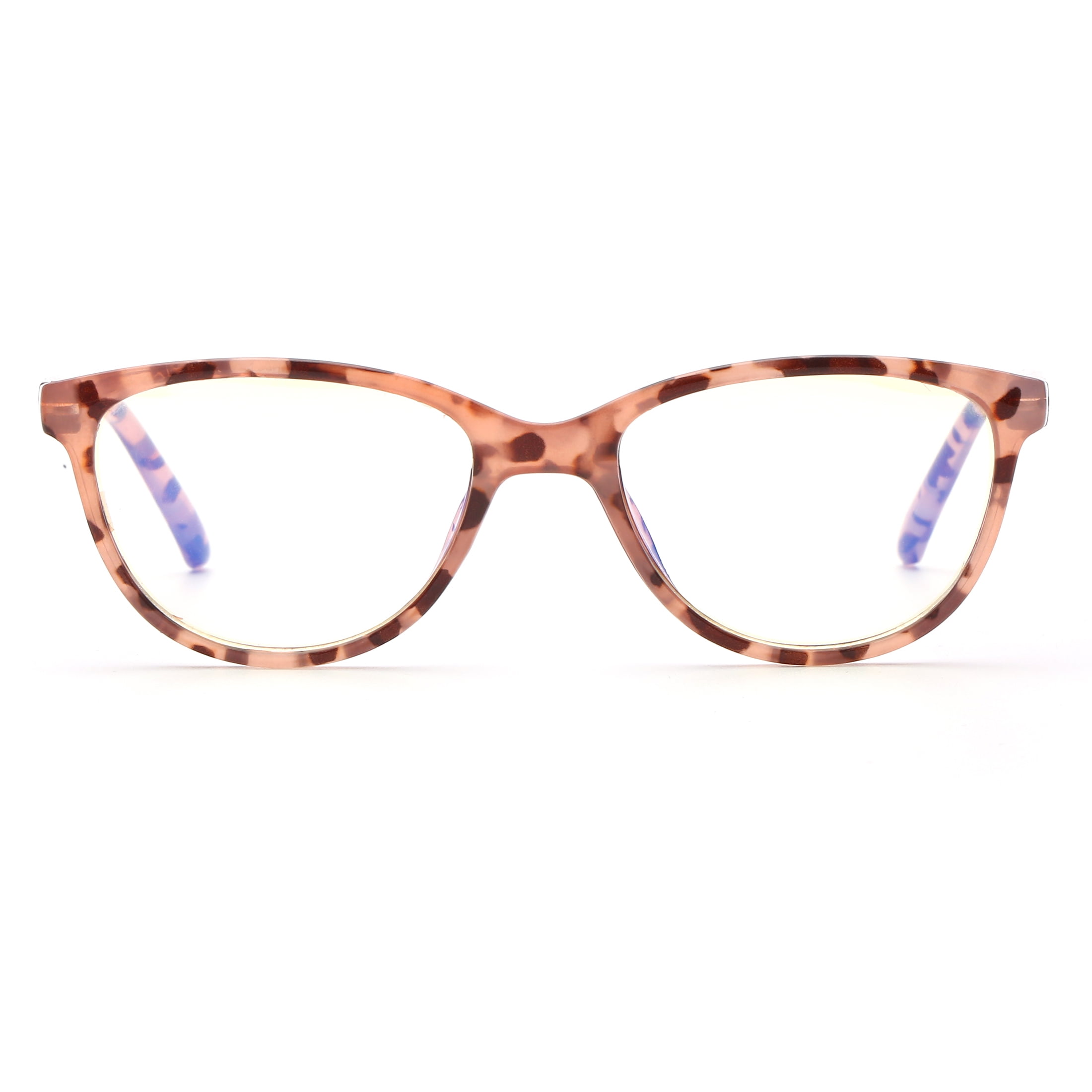 M+ Plano Blue Light Lens Injection Girls Frames, Molly, Pink Tortoise ...
