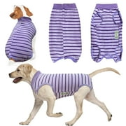 YANGUMGUAN Dog Surgical Recovery Suit Dog Cat Onesie after Surgery, Recovery Suit for Female Male Dogs Cats, Purple M