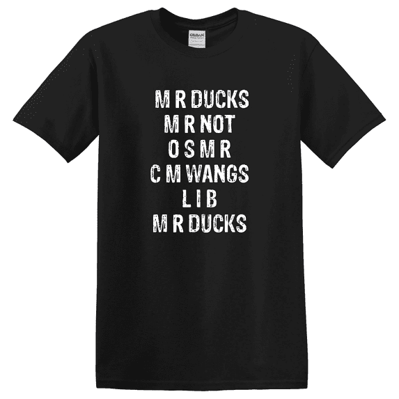 M R Ducks M R Not O S M R C M Wings Duck Lover Duck T-shirt