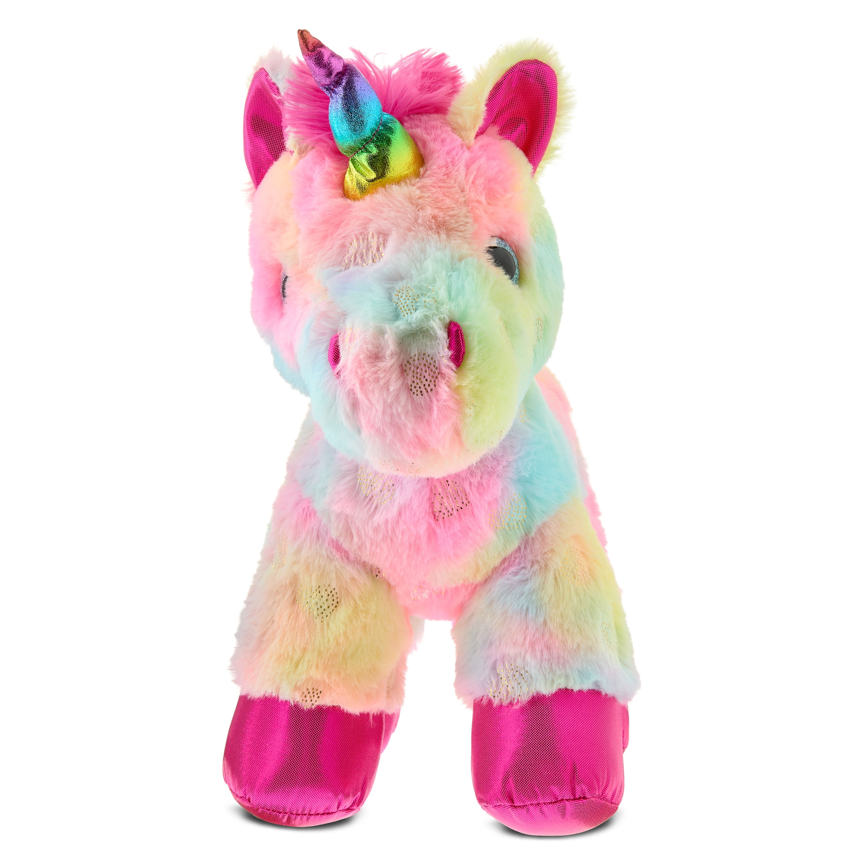 Medium Rainbow Unicorn Plush, Multicolor, 12", Valentine's Day by Way To Celebrate
