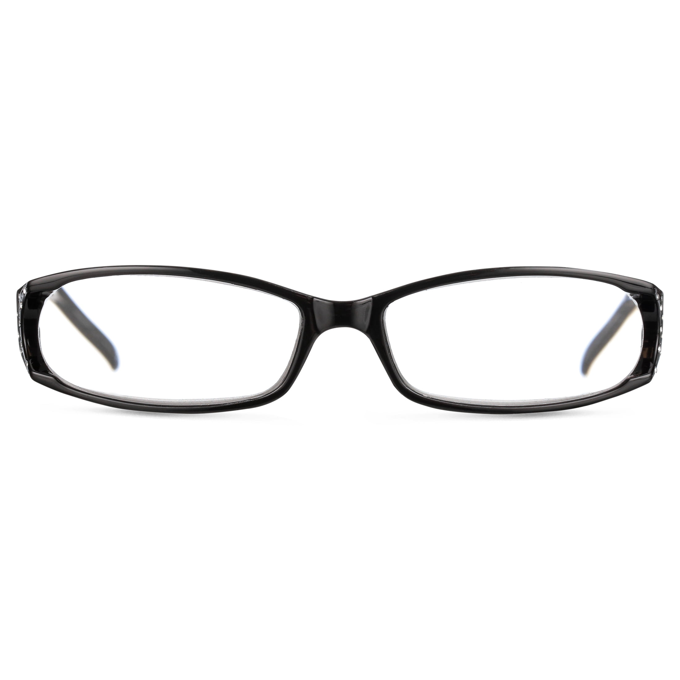 M Readers Eva Black +1.75 Reading Glasses with Case HSA/FSA