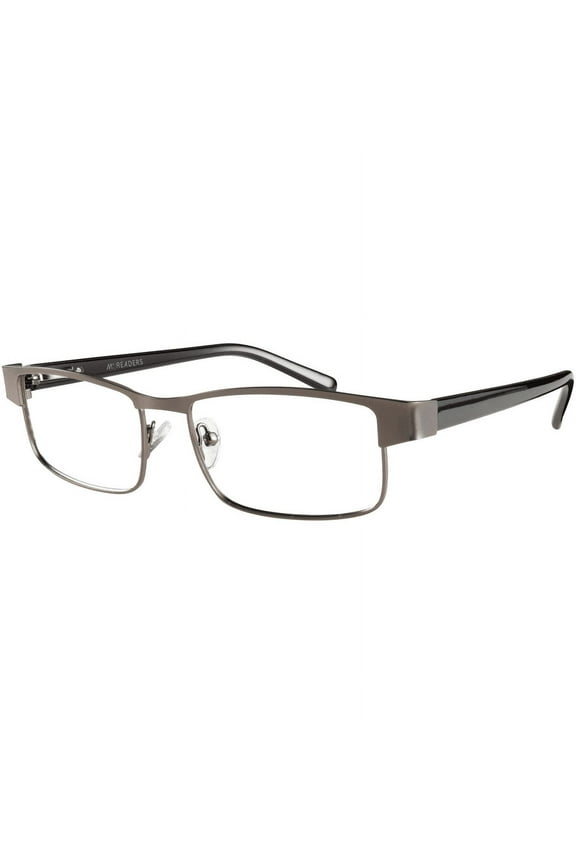 M+ Readers Henri Gun Metal +1.75 Blue Light Protection Scratch Resistant