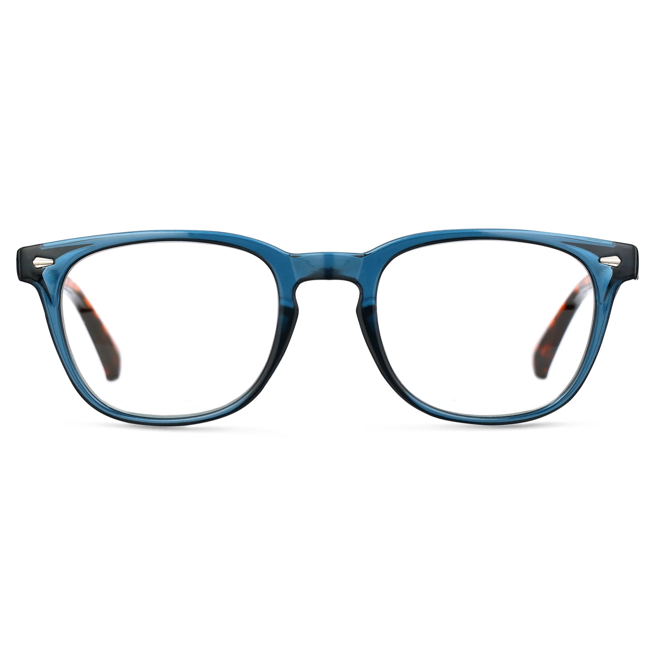 M Readers Innovation Daybreak Crystal Blue +1.50 Reading Glasses with Case