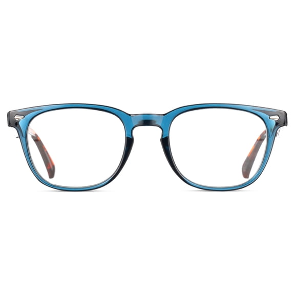 M Readers Innovation Daybreak Crystal Blue +3.00 Reading Glasses with Case