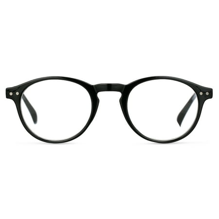 M Readers Innovation Dusk Black +2.00 Reading Glasses with Case
