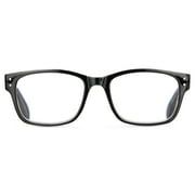 M Readers Innovation Nightfall Black +1.75 Reading Glasses with Case