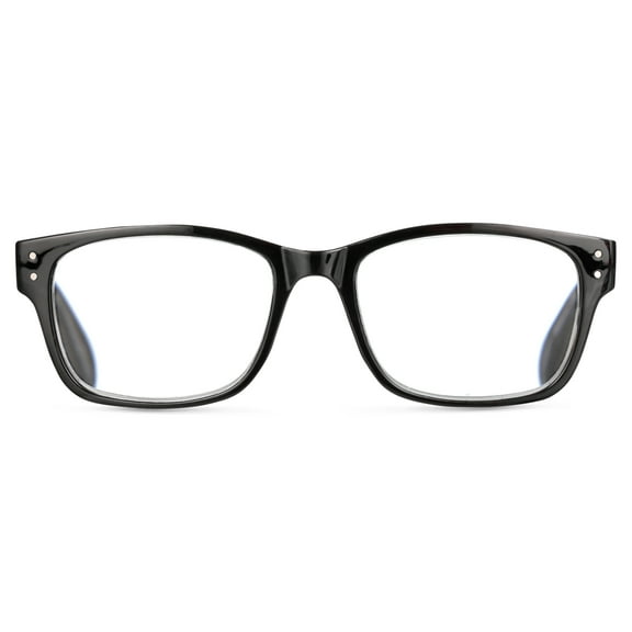 M Readers Innovation Nightfall Black +1.75 Reading Glasses with Case