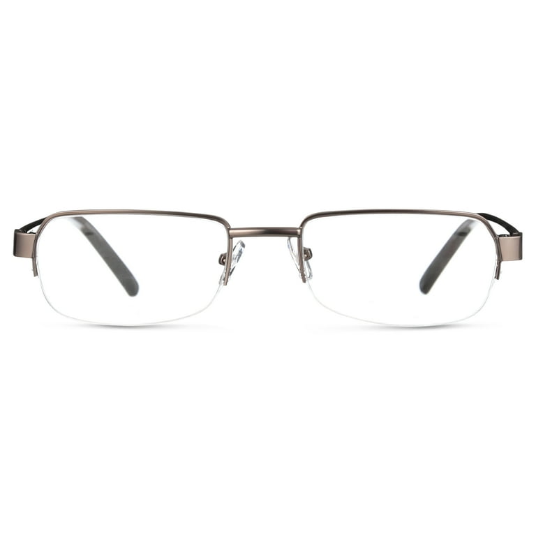 M+ Readers Men’s Keith +2.00 Rectangle Reading Glasses with Case