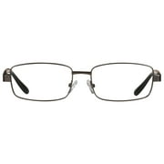 M+ Mens Rectangular Metal Reading Glasses Dgun 2.50 Reed in Gunmetal with Matte Black Temples