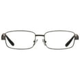 thumbnail image 1 of M+ Mens Rectangular Metal Reading Glasses Dgun 3.00 Reed in Gunmetal with Matte Black Temples, 1 of 8