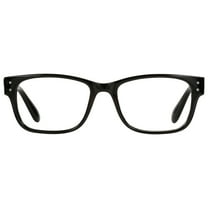 M  Mens Square Plastic Reading Glasses 1.75 Oliver in Classic Black