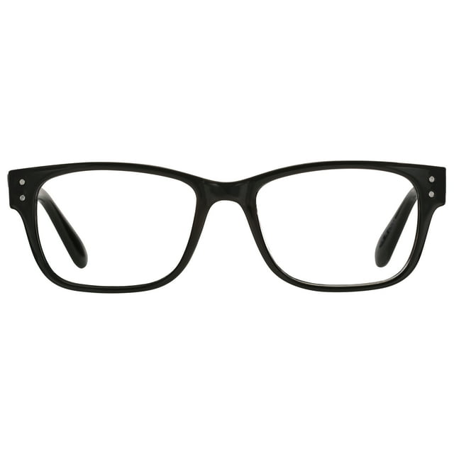 M+ Readers Mens Spring Hinge Plastic Reading Glasses Blk 3.00 Oliver in