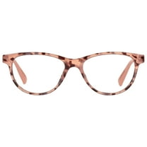 M  Womens Cateye Plastic Reading Glasses Blhtt 3.25 Jessie in Tortoise with Pink Temples