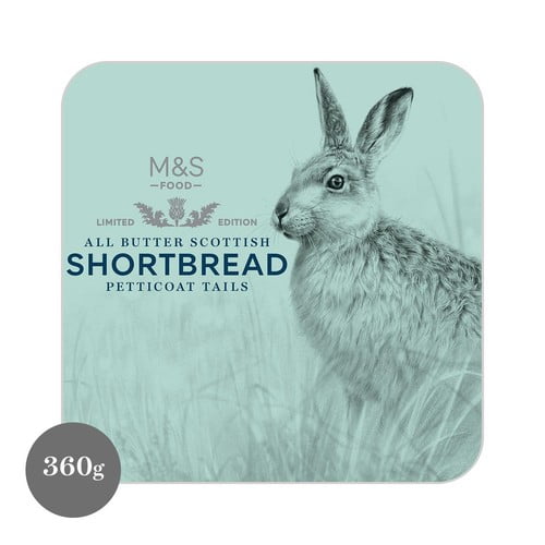 M&S All Butter Scottish Shortbread Petticoat Tails 360g, British Import (Pack of 2)