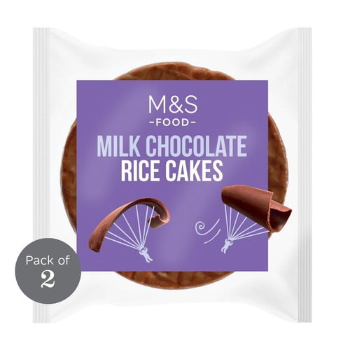 M&S Belgian Milk Chocolate Rice Cakes 34g, British Import (Pack of 3)