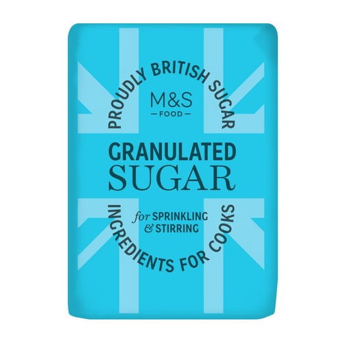 M&S British Granulated Sugar 1kg, British Import (Pack of 2)