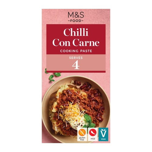 M&S Chilli Con Carne Cooking Paste 50g, British Import (Pack of 2)