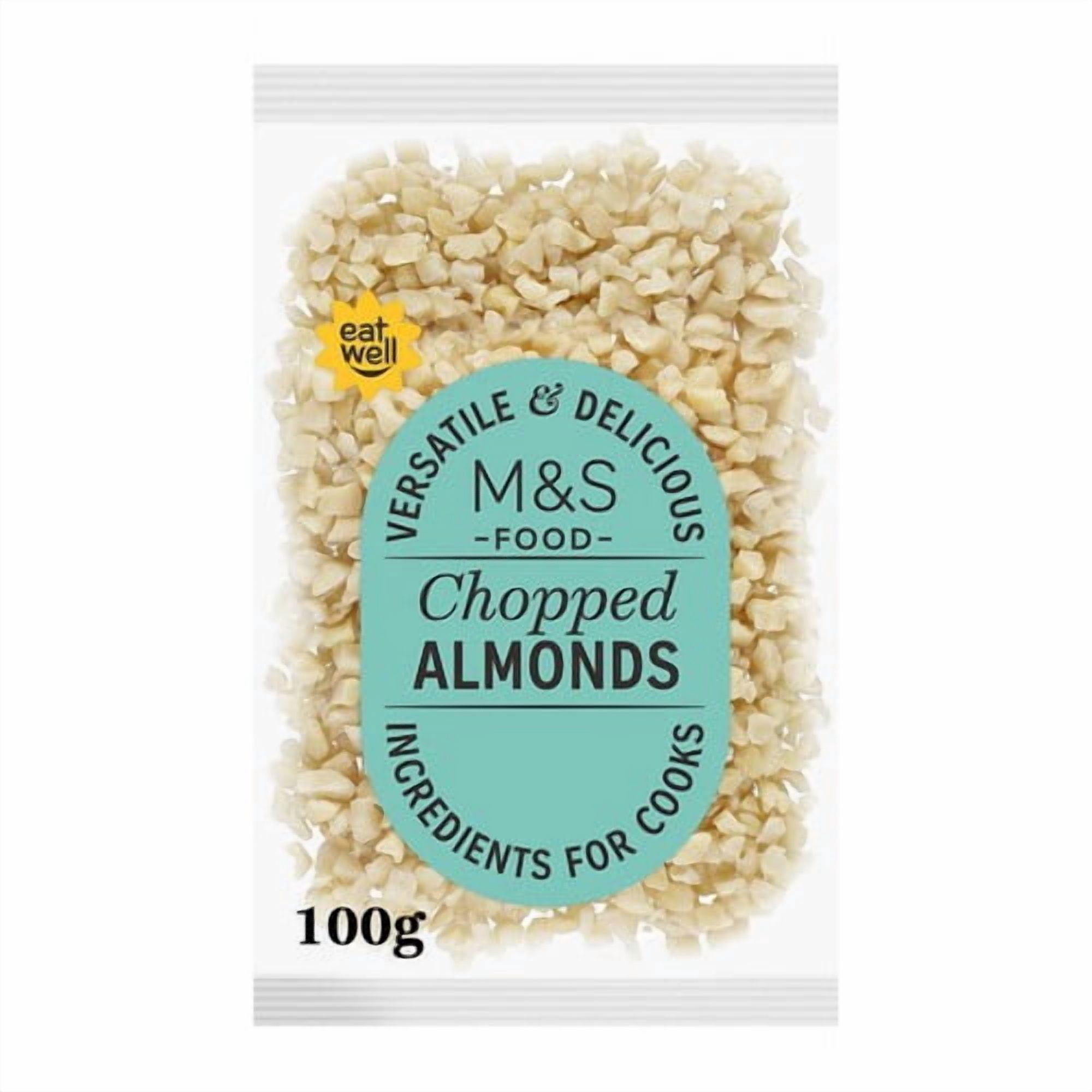 M&S Chopped Almonds 100g, British Import (Pack of 3)