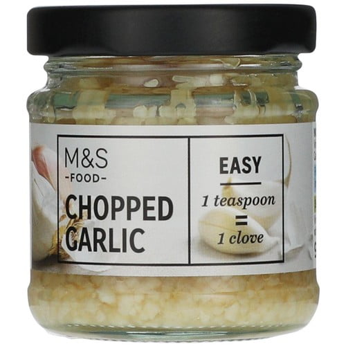 M&S Chopped Garlic 90g, British Import (Pack of 3)
