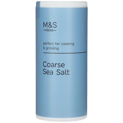 M&S Coarse Sea Salt 220g, British Import (Pack of 2)